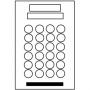 Mini calculator, Lund, silver/black